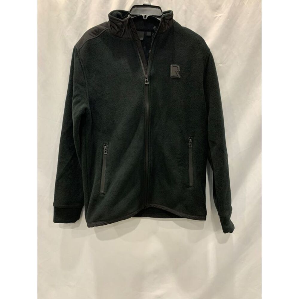 Rudsak Men's Whiliwack Polar Fleece Zip-Up Sweater Black